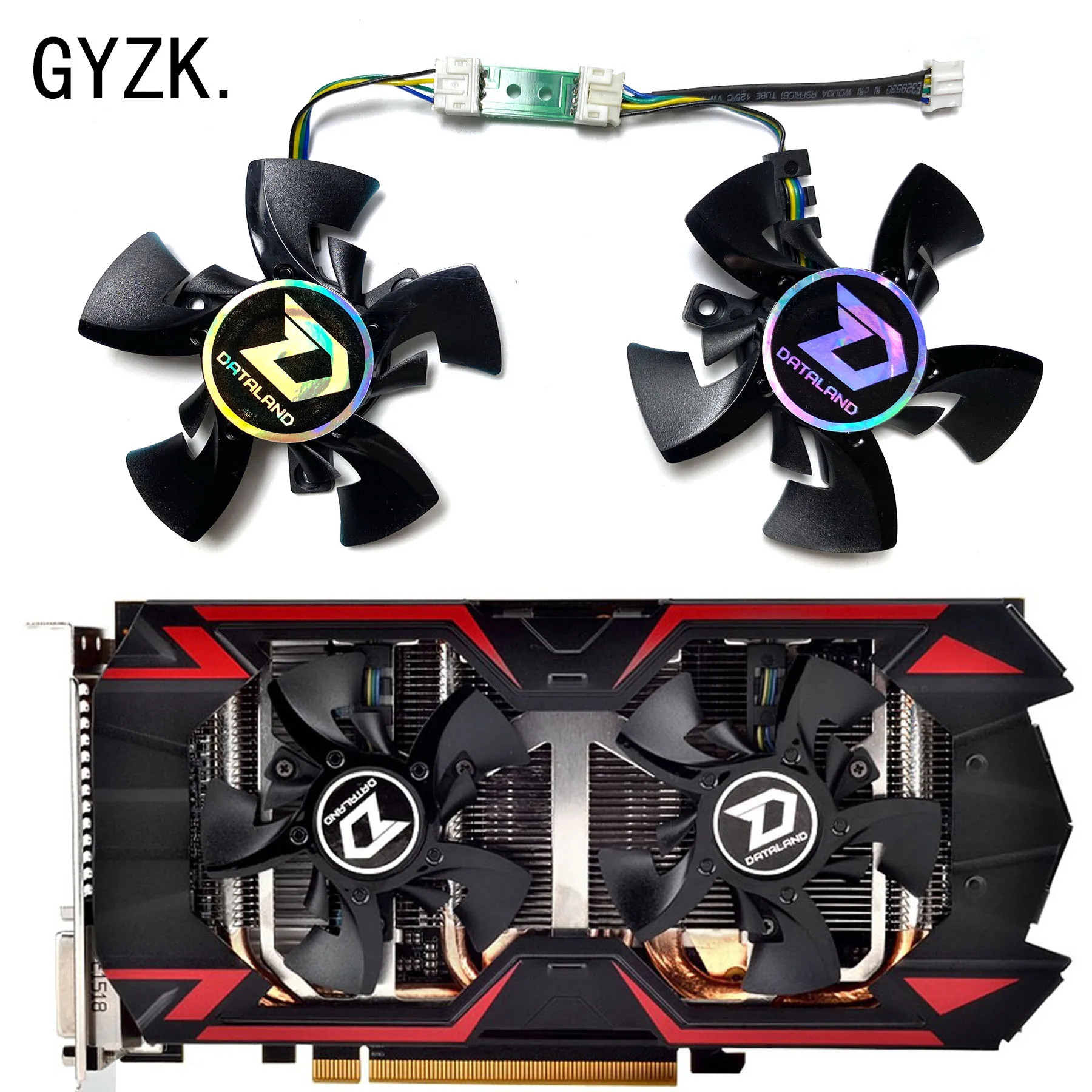 Reemplazo de tarjeta gráfica para DATALAND Radeon PowerColor, nuevo ventilador, piezas + R9 380 285 Cool Energy, edición internacional, GA81O2U