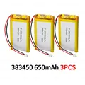 383450-650mAh 3PCS