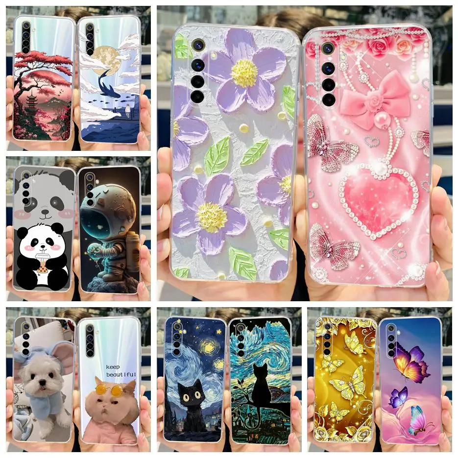 Funda de silicona blanda para Realme 6 Pro, carcasa trasera pintada Popular de lujo para Realme 6S 6i Realme6 Pro, Realme