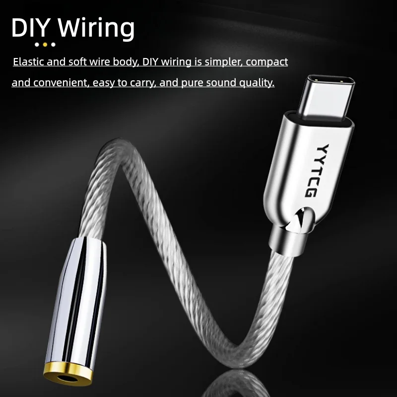 Cable de actualización de auriculares HIFI de 8 núcleos, conductor de aleación de cobre y plata, capa chapada en plata gruesa, Cable de Audio, Cable adaptador de altavoz - imagen 3