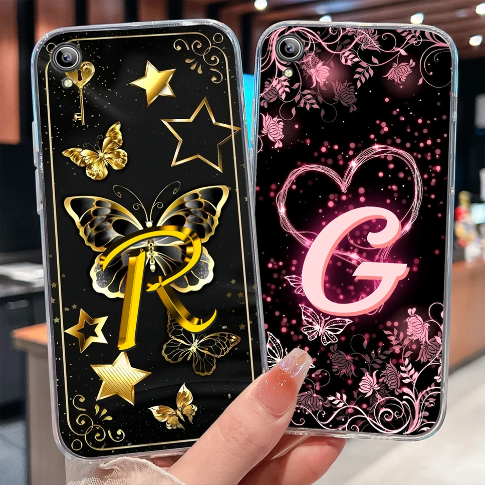 Para Vivo Y90 Y91 Y91i Y91C Y1S Funda de teléfono amor corazón letras suave TPU silicona transparente Para Vivo Y 90 Y 91 Funda ligera