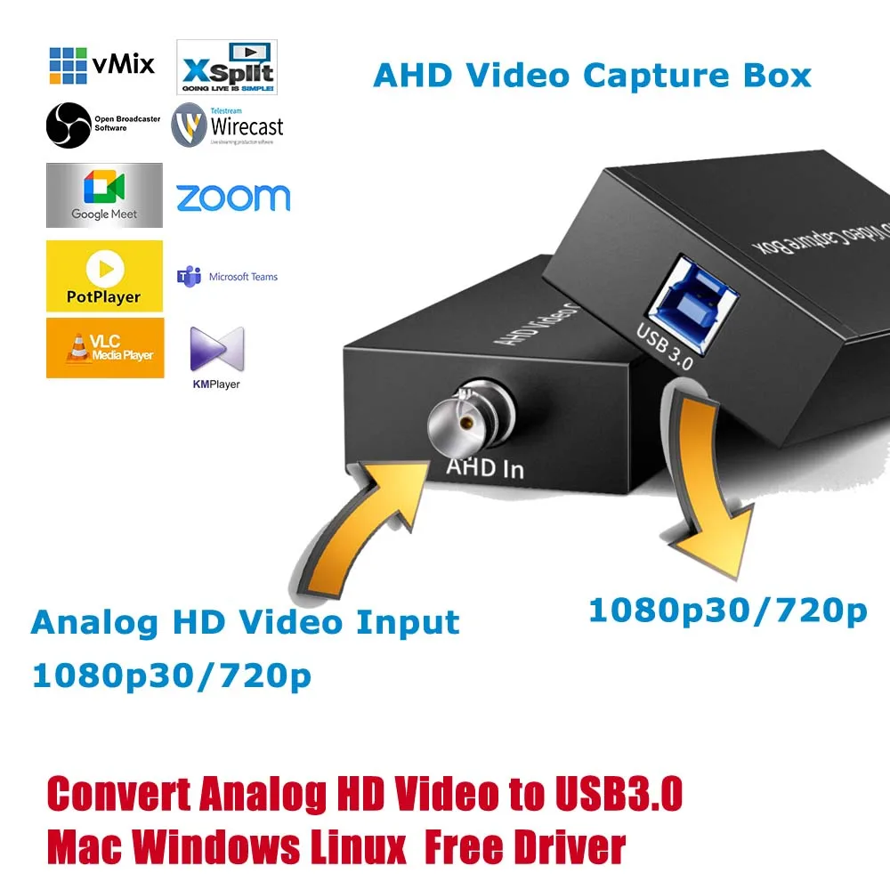 UNISHEEN AHD controlador GRATIS OBS Vmix transmisión en vivo 1080P Wirecast Zero-Lag Anolog caja de tarjeta de captura de vídeo - imagen 3