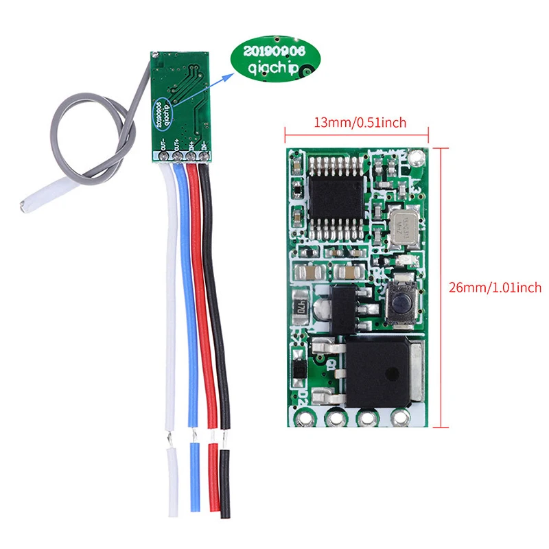Mando a distancia RF inalámbrico, 433mhz, CC 3,6 V, 5V, 9V, 12V, 24V, 1Ch, Mini interruptor de relé, controlador de lámpara LED, Micro receptor, transmisor DIY - imagen 5
