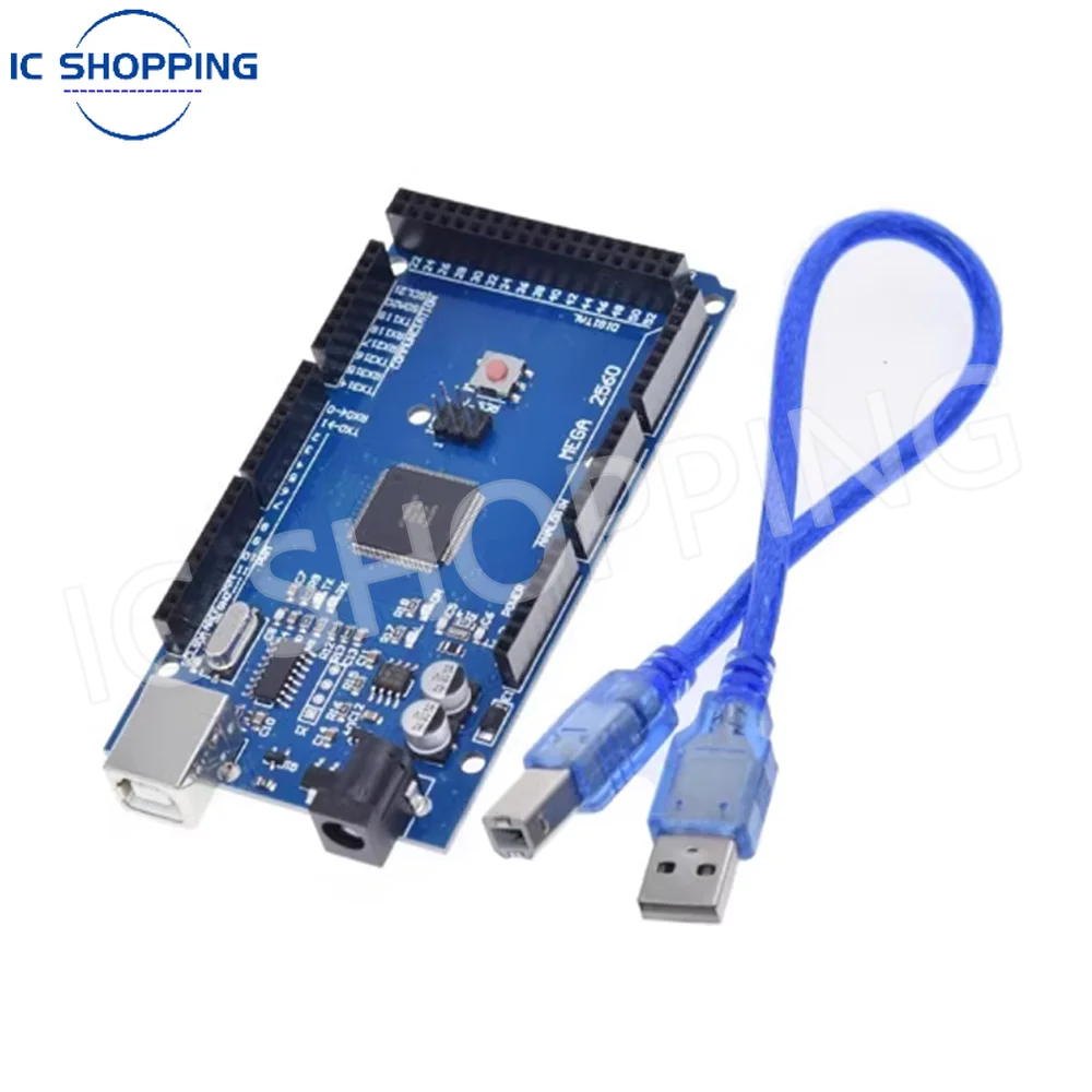 Placa de desarrollo USB para Arduino, 10 piezas, MEGA2560, MEGA 2560, R3, ATmega2560-16AU, CH340G, AVR, MEGA2560 - imagen 2