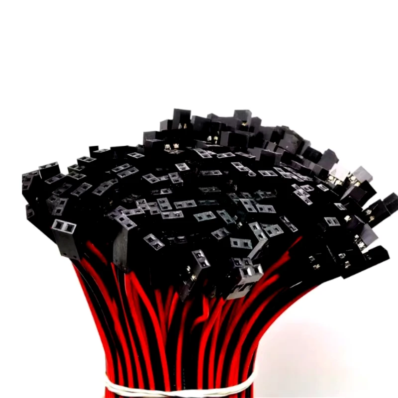 20 unids/lote Cable Dupont de 2 pines Cable conector de puente hembra de 2 pines 2P 10cm/20cm/30cm de longitud para impresora 3D - imagen 2