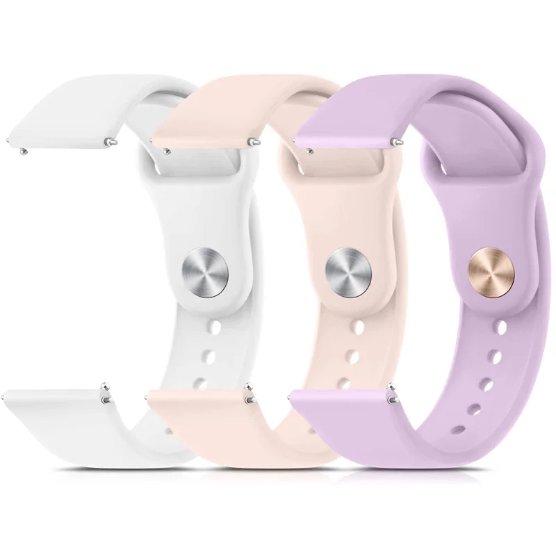 Correa de silicona para Samsung Galaxy watch 6/4/Classic/5/5 pro/Active2/Gear S3, pulsera para Huawei watch GT 2/2e/3/3 pro, 22mm y 20mm