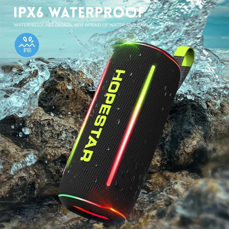Hopestar P58 Altavoz Bluetooth inalámbrico portátil 40W HIFI calidad de sonido subwoofer altavoz IPX6 impermeable reproductor de música al aire libre - imagen 5