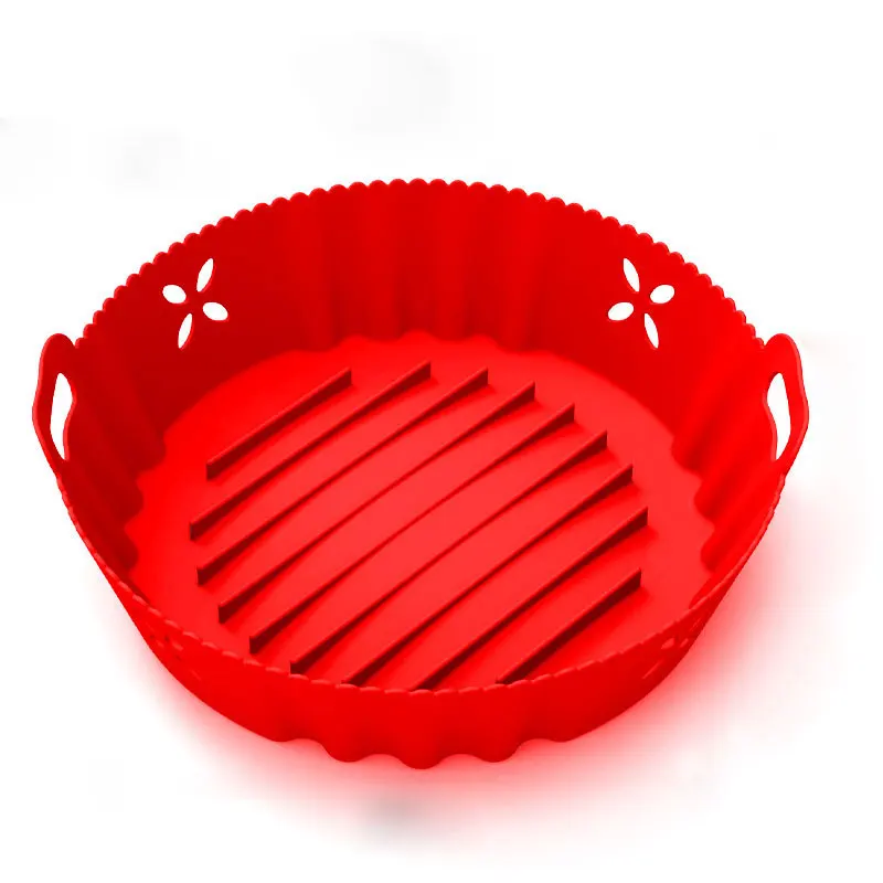 JCD-cesta de silicona para freidora de aire, accesorios reutilizables, bandeja para horno, Pizza, pollo frito, molde para hornear, platos, sartenes, herramienta de cocina - imagen 5
