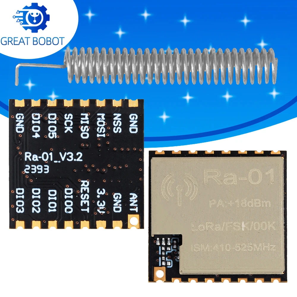 RA-01 LoRa SX1278 433Mhz Módulo de transmisión de espectro extendido inalámbrico más distante 10KM para arduino