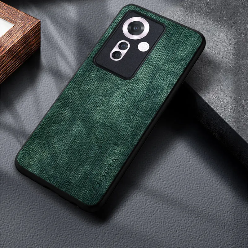 Funda para Oppo Reno 11F F25 Pro Patrón Madera Lujo Premium PU Piel Sintética - imagen 4