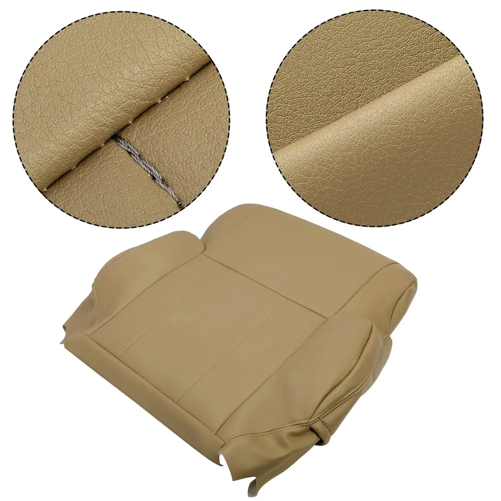 Cubierta de asiento de cuero superior e inferior para Conductor de coche, reemplazo embellecedor para Toyota 4runner 1996-2002, accesorios para automóviles nuevos, 4 unids/set - imagen 5