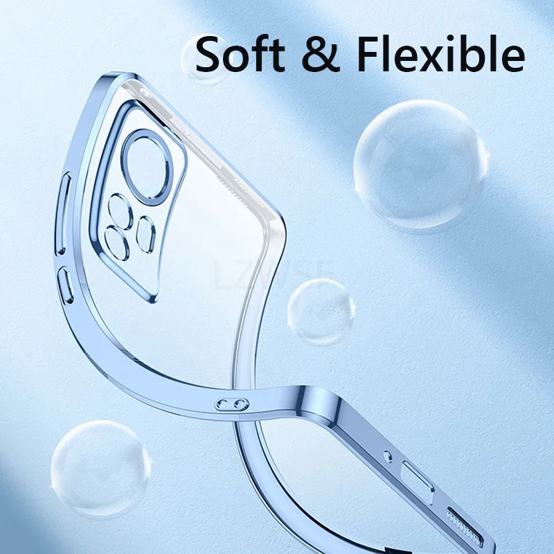d'For Xiaomi 12 Pro Luxury Plating Soft Clear Back Cover Per Xiaomi 12 12X 13 Lite 13T 12T Pro Xiaomi12X Redmi 12 Custodie de téléphone - imagen 5