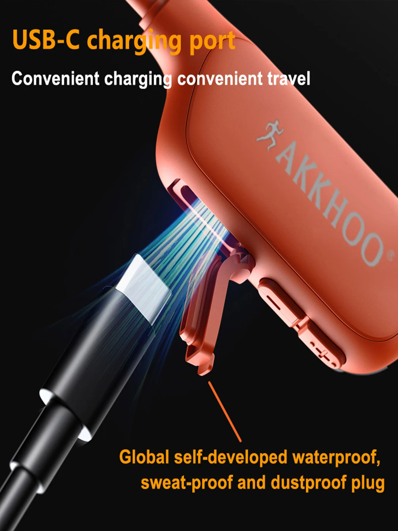 Auriculares de conducción ósea de proceso de tres pruebas, función de cancelación de ruido ENC, auriculares Bluetooth para deportes al aire libre - imagen 5