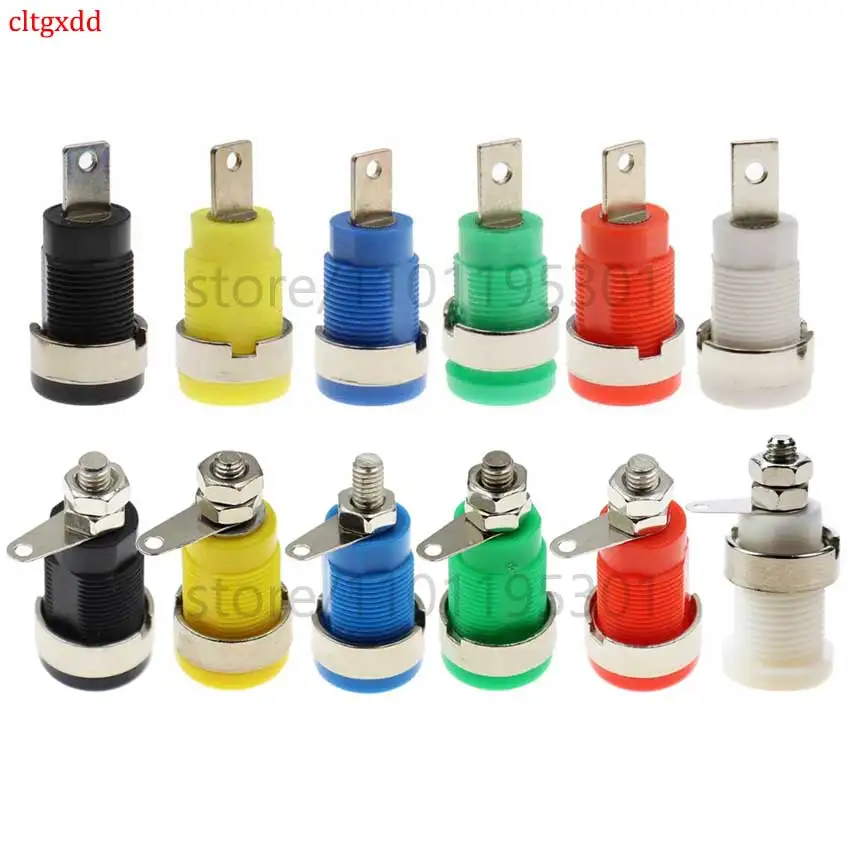 Cltgxdd multímetro de poste de encuadernación, instrumento de enchufe Banana, Conector de sonda de prueba de Terminal forrado de alto voltaje, 4MM, 1 unidad