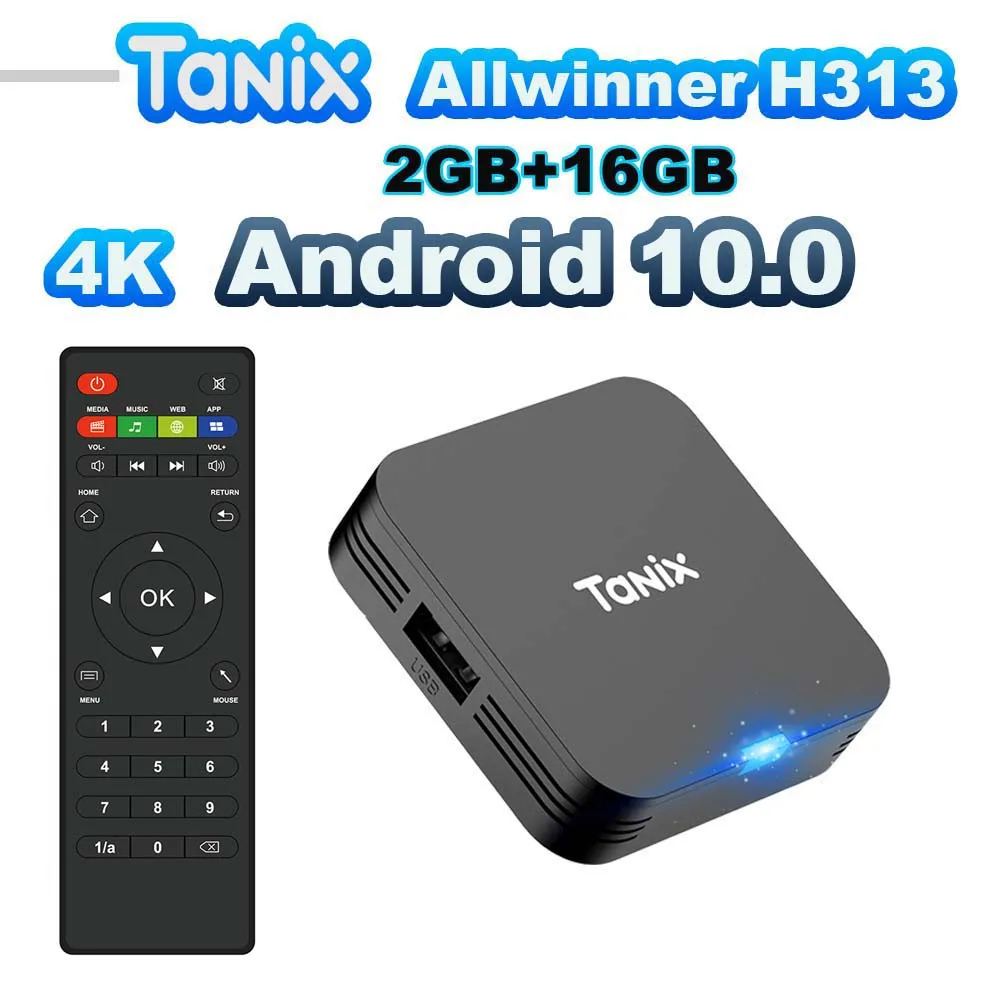 Tanix TX1 Android TV Box 4K HDR Quad Core reproductor multimedia