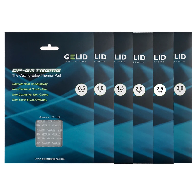 Gelid GP-EXTREME almohadilla térmica de alto rendimiento de varios tamaños CPU/GPU tarjeta gráfica almohadilla térmica placa base almohadilla térmica - imagen 2
