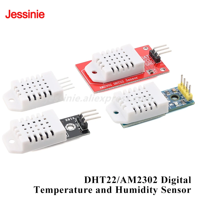 Módulo Sensor Digital de temperatura y humedad DHT22/AM2302, módulo de sonda de detección ambiental para Arduino, 5 uds./1 ud.