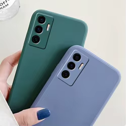 Vivo V23e – Funda de Silicona Líquida Antigolpes