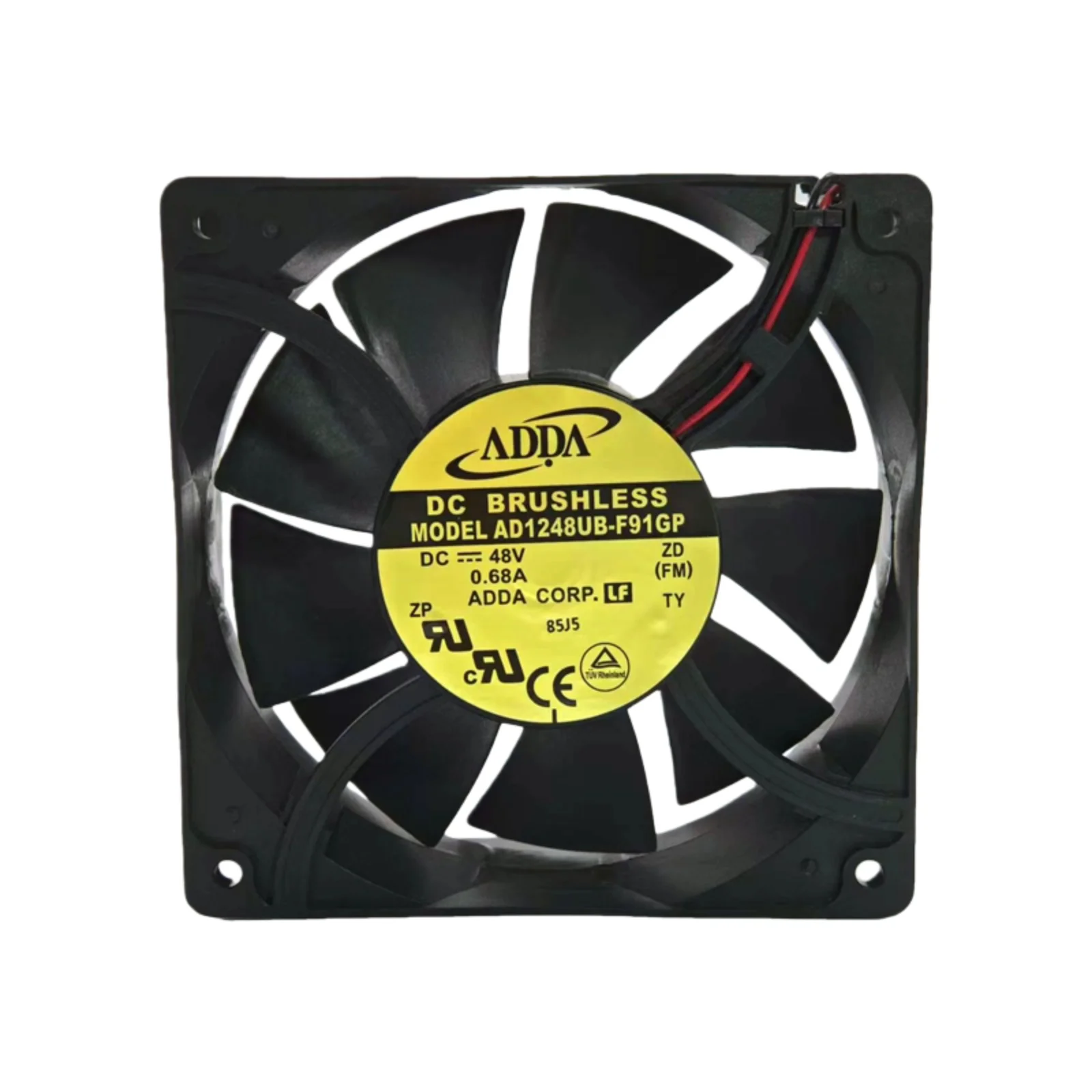 Nuevo para ADDA AD1248UB-F91GP 120x120x38mm DC 48V 0.68A ventilador de refrigeración de marco de Metal 4700RPM 220CFM ventilador de rodamiento de bolas de alto flujo de aire - imagen 2