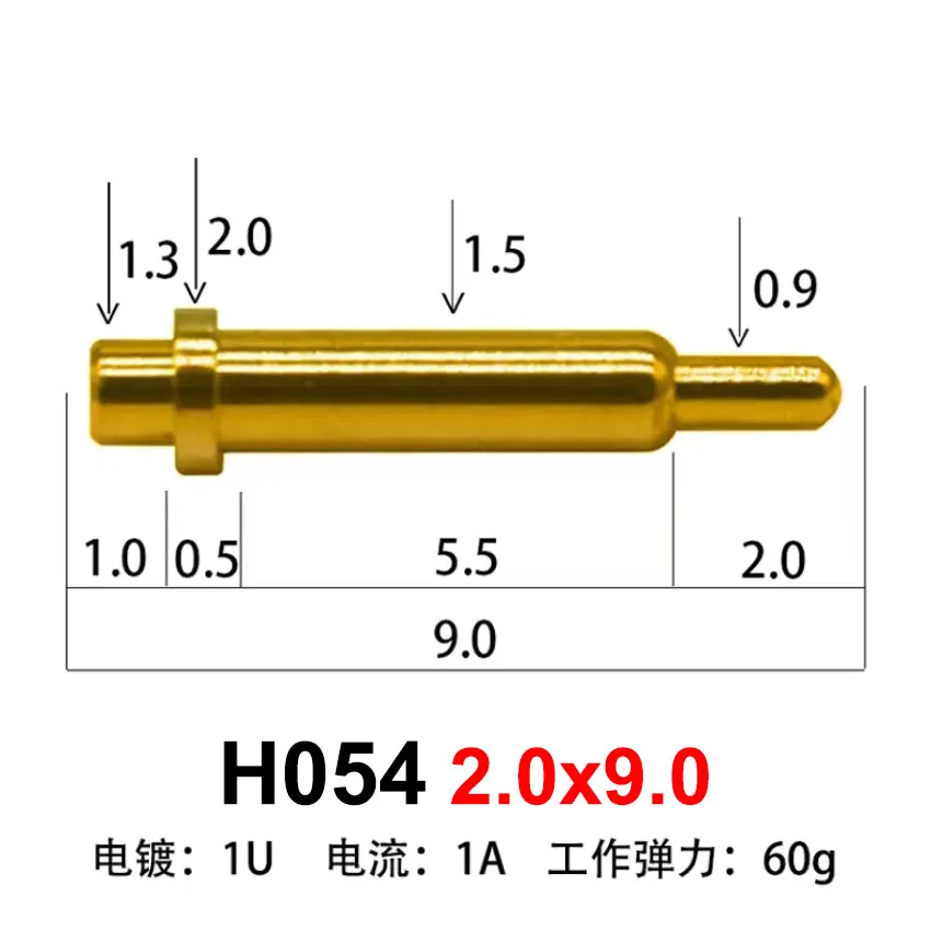 10 Uds conector Pin Pogo batería Pogopin contacto de carga de resorte SMD DIP PCB 6 7 7,5 8 9 10 11 11,5 12 15 24mm sonda de resorte de prueba - imagen 5