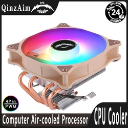 QiuzAim Disipador CPU de Aire 120mm PWM Compatible AM5 AM4 LGA2011