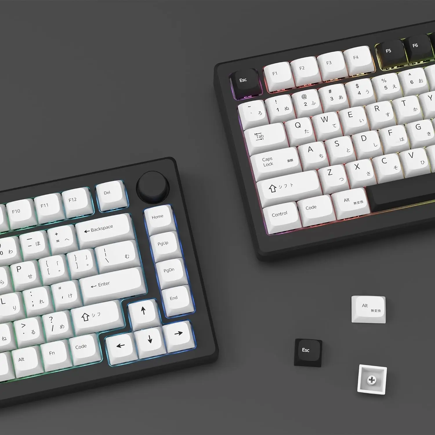 Teclas personalizadas XVX ARCO japonés, teclas blancas XDA PBT, juego de teclas de sublimación de tinte para teclado Cherry MX 75%, 143 teclas - imagen 4