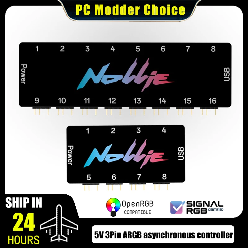 Controlador asíncrono Nollie 5V ARGB, tira de luz, concentrador, compatible con software SignalRGB OpenRGB, caja de computadora, gestión del sistema RGB - imagen 2