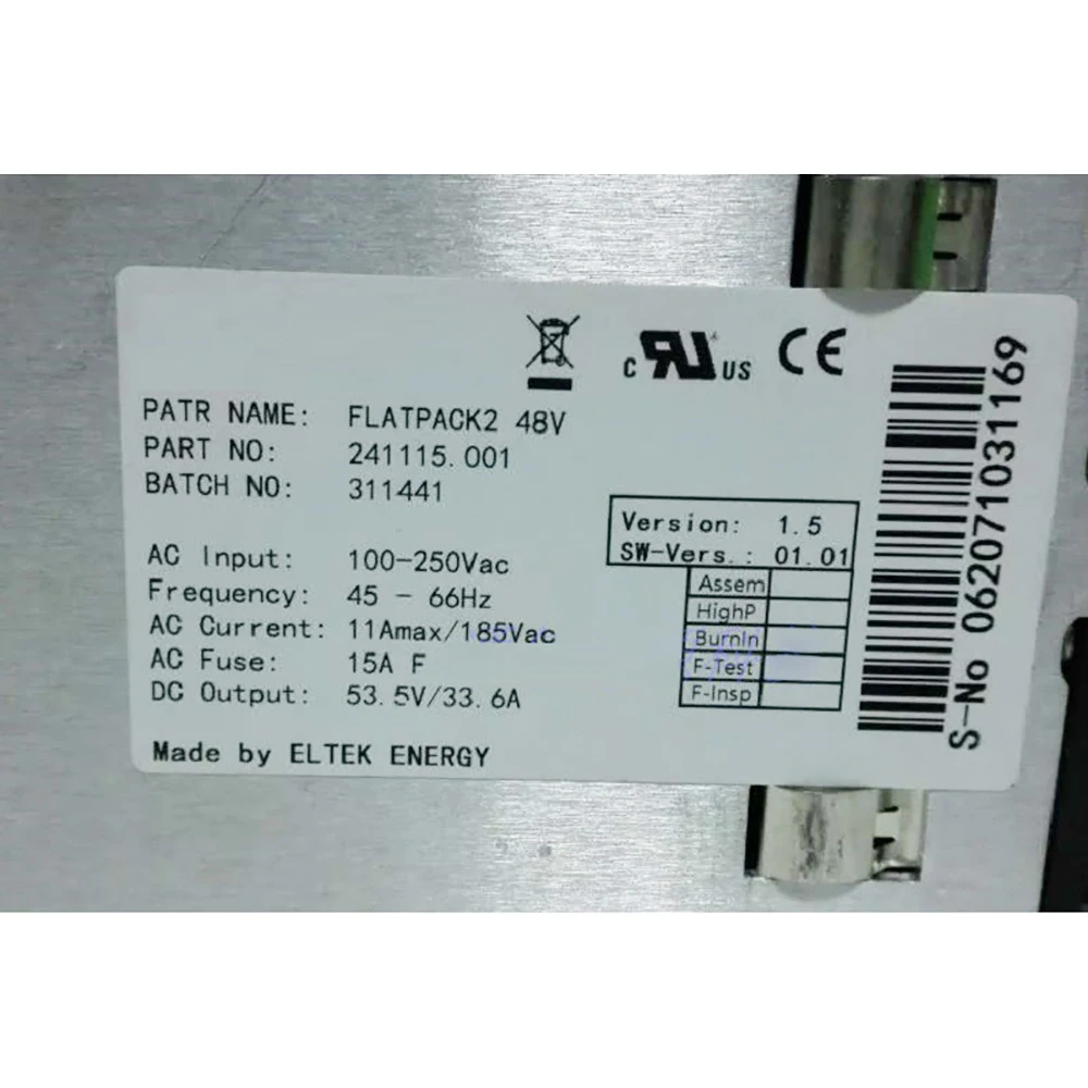 FLATPACK2 48V 241115 .001 Módulo de fuente de alimentación 48V 1800W para ELTEK - imagen 4