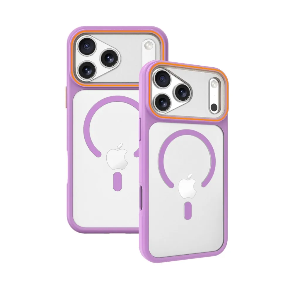 Funda de teléfono mate magnética translúcida para iPhone 17 Air 17 16 15 14 13 11 12 Pro Max cargador inalámbrico para cubierta híbrida Magsafe - imagen 2
