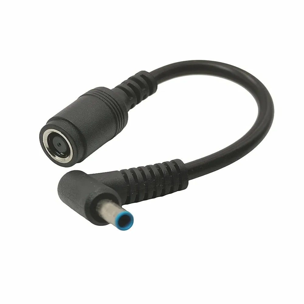 Convertidor de cargador de energía CC de 7,4mm a 4,5mm, gran Cable conector adaptador CC de repuesto para puntas azules HP - imagen 2
