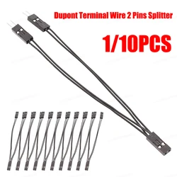 Cable Divisor 1 Macho a 2 Hembra para Panel Frontal PC – 10cm