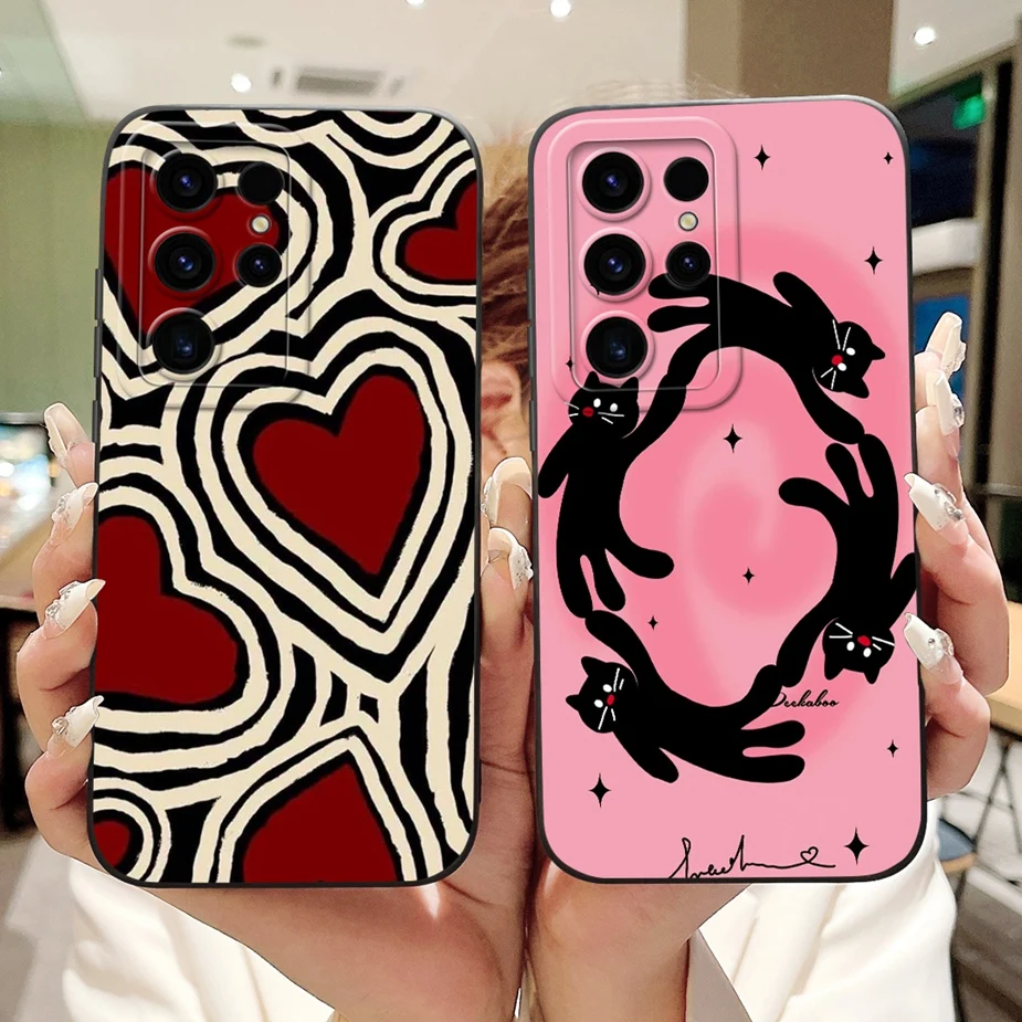 Funda de TPU suave para teléfono Samsung Galaxy S21 Ultra, cubierta pintada en caramelo de lujo, bolsas 5G, S21 FE S 21 Plus S21FE - imagen 3