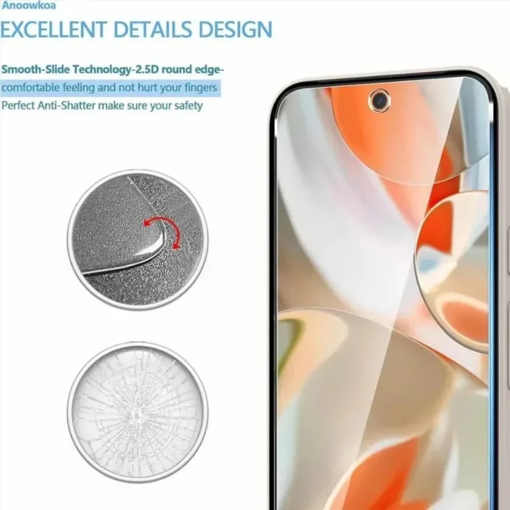 2PCS Protector de pantalla de vidrio templado XL 8A 6A 6 para Google 7A Pixel 9 8 Pro GLASS - imagen 3