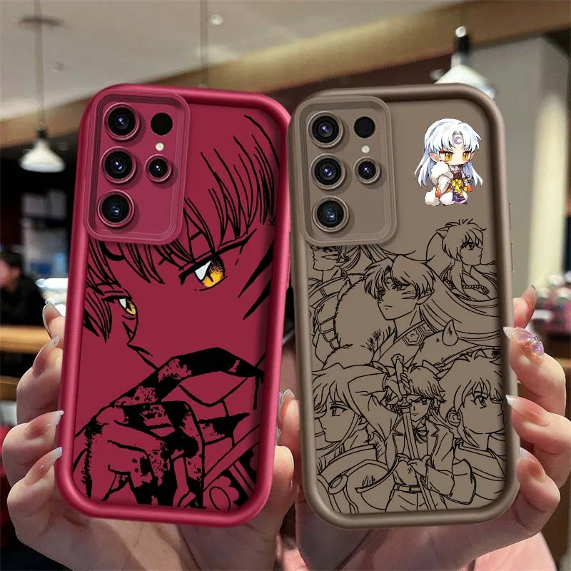 Seshomaru Anime para Samsung Galaxy S25 S24 S23 S22 S21 S20 Ultra Plus FE 5G Eye Ladder funda de teléfono