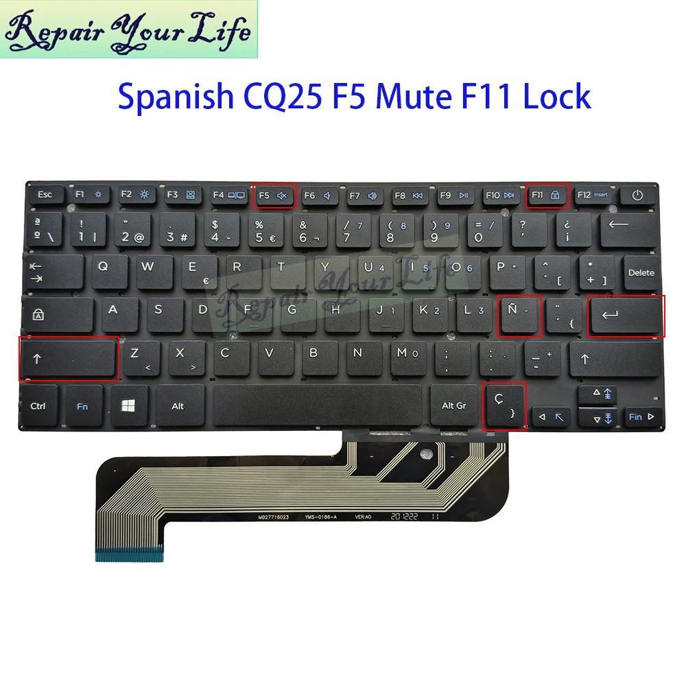 Teclado español para Compaq Presario 420 CQ25 CQ-25 PRIDE-K3305 MB27716023 YMS-0186-A XK-HS002 SP ES España Notebook Teclado nuevo - imagen 5