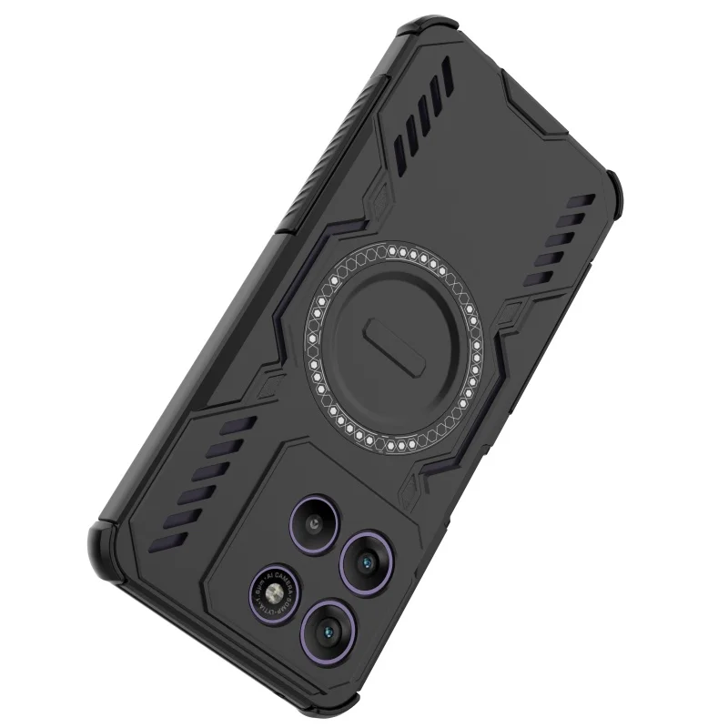 Para Moto G67 funda de alimentación Motorola Moto G67 Power Capas armadura a prueba de golpes adsorción carga inalámbrica Fundas Moto G67 Power - imagen 4