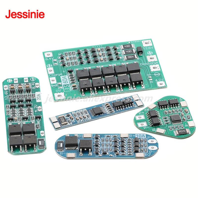5 uds/1 ud 3S 11,1 V 12,6 V 4A 8A 10A 14A 15A 20A 25A 40A 60A Li-ion 18650 Placa de protección de batería de litio/BMS PCM mejora/equilibrio