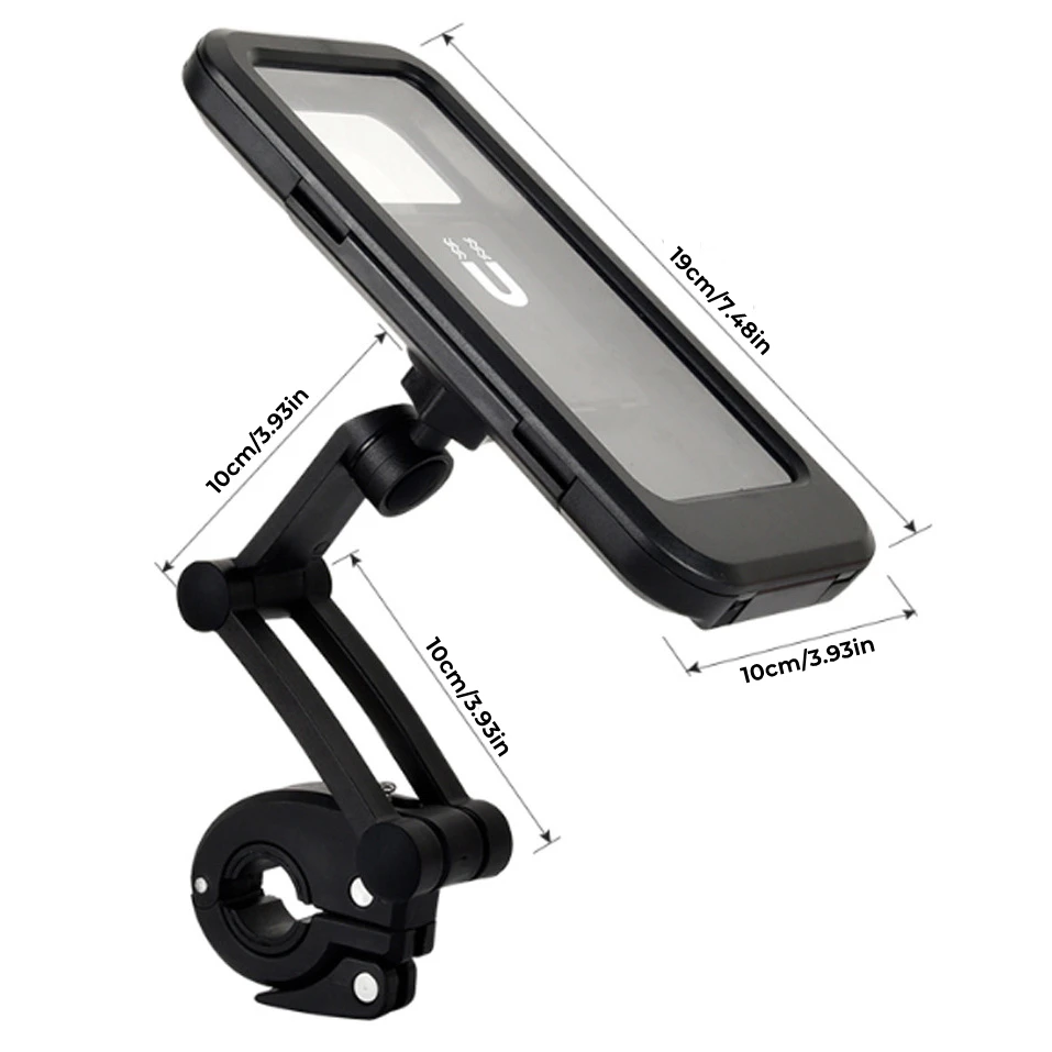 Adjustable Waterproof Bike Phone Holder Motorcycle Electric Bicycle GPS 360° Magnet Case Cell Phone Support Mount Bracket Bag - imagen 5