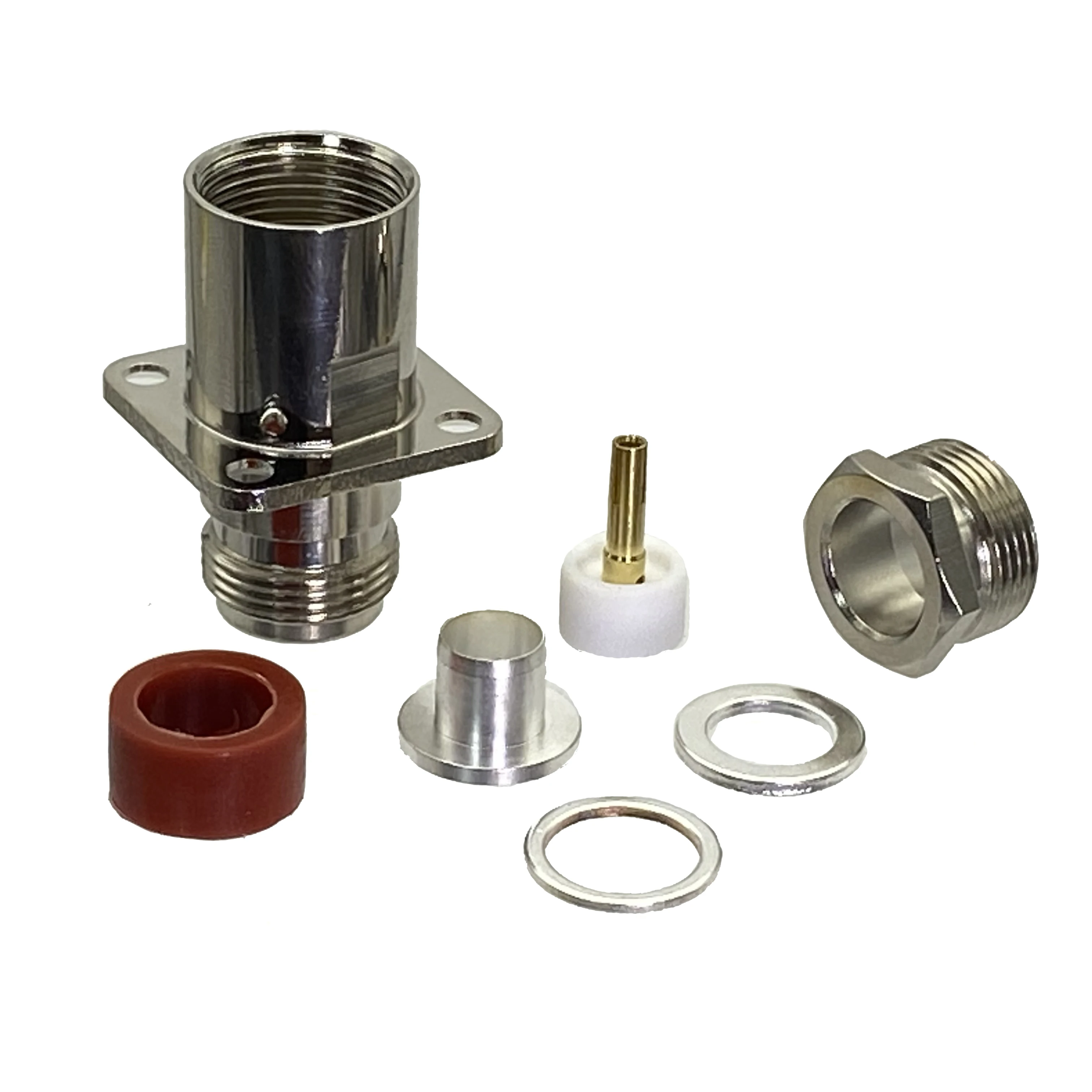 Abrazadera de brida con conector N hembra, Conector de 4 agujeros, 25mm, RG8, RG213/214, LMR400, 1 piezas - imagen 4