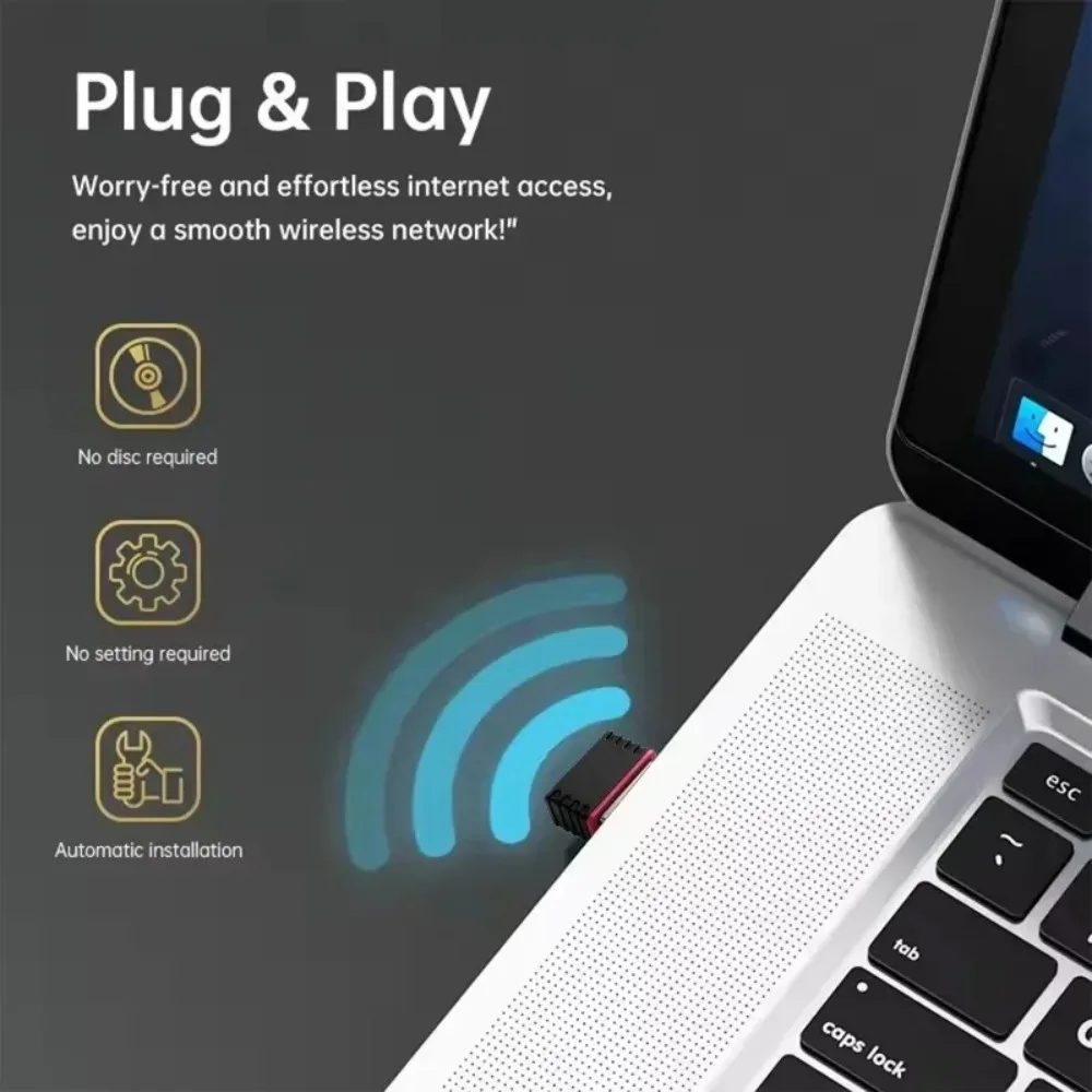 Para consola de juegos R36S, red WiFi, dongles USB RTL8188FTV y adaptador USB OTG tipo C para accesorios de consola de juegos R36S / R36H - imagen 2