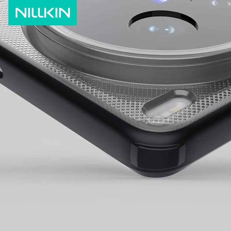 Nillkin para Vivo X200 Ultra 5G funda Super Frosted Pro claro negro 360 marco suave mate fundas de protección contraportada - imagen 5