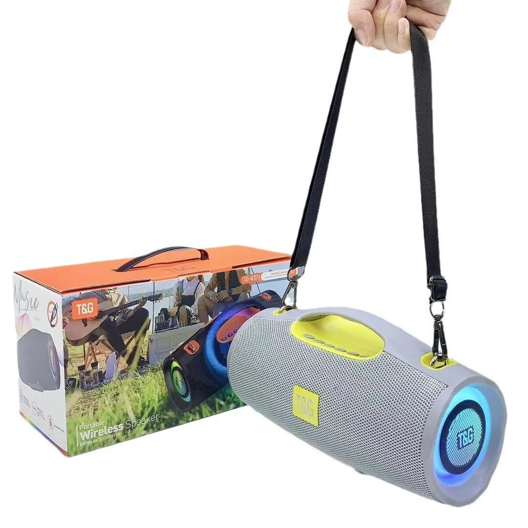 Nuevo Altavoz Bluetooth inalámbrico portátil TG437 de 20W con graves pesados y reproductor de subwoofer estéreo con luces LED deslumbrantes TF/FM/MP3 - imagen 2