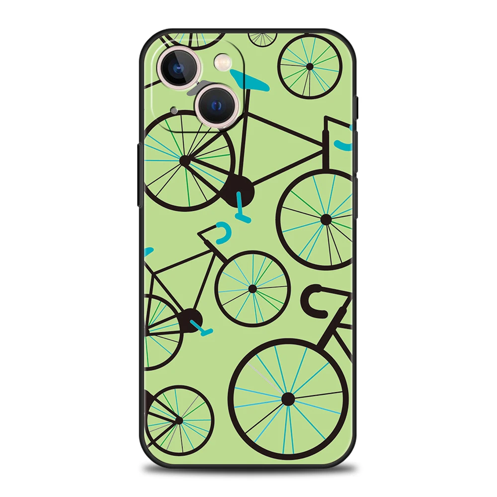 Funda de teléfono de TPU de lujo para iPhone 17 Air 16E 16 11 15 14 Pro MAX 12 13 7 8 Plus X XR XS SE 2022, cubierta para bicicleta de montaña, arte de ciclismo - imagen 4