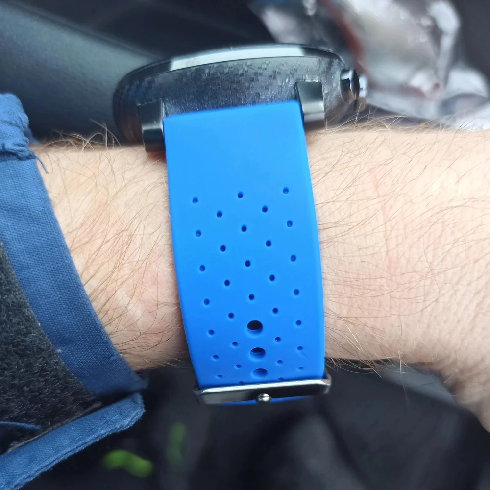 Correa de reloj inteligente transpirable para COROS PACE Pro 3 2 APEX 2 Pro 42mm 46mm banda deportiva para TicWatch GTW 20mm 22mm pulsera de silicona - imagen 3