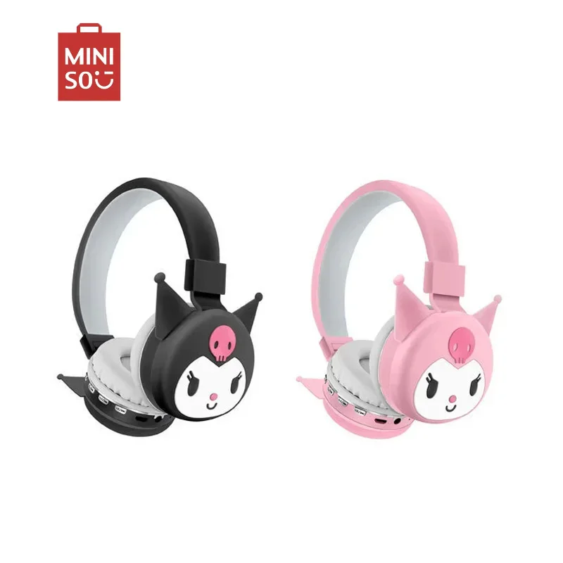 Sanrio Hello Kitty Kuromi auriculares Bluetooth auriculares inalámbricos dibujos animados con micrófono auriculares ligeros plegables para teléfonos portátiles - imagen 2