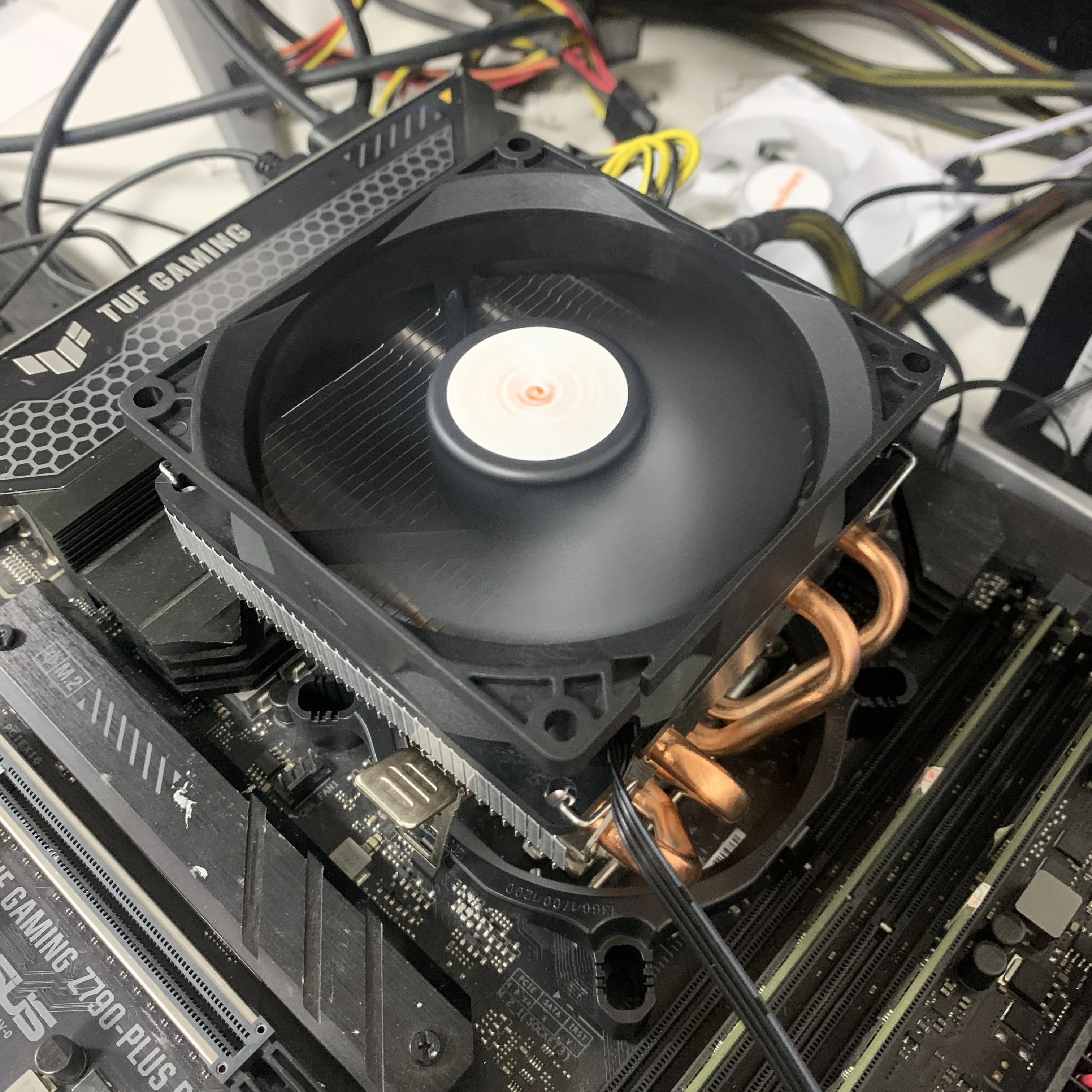 4 tubos de calor CPU enfriador de aire PC radiador 90MM 4PIN PWM ventilador para Intel LGA 115X 1700 775 1200 AMD AM3 AM4 AM5 Ventilador - imagen 3