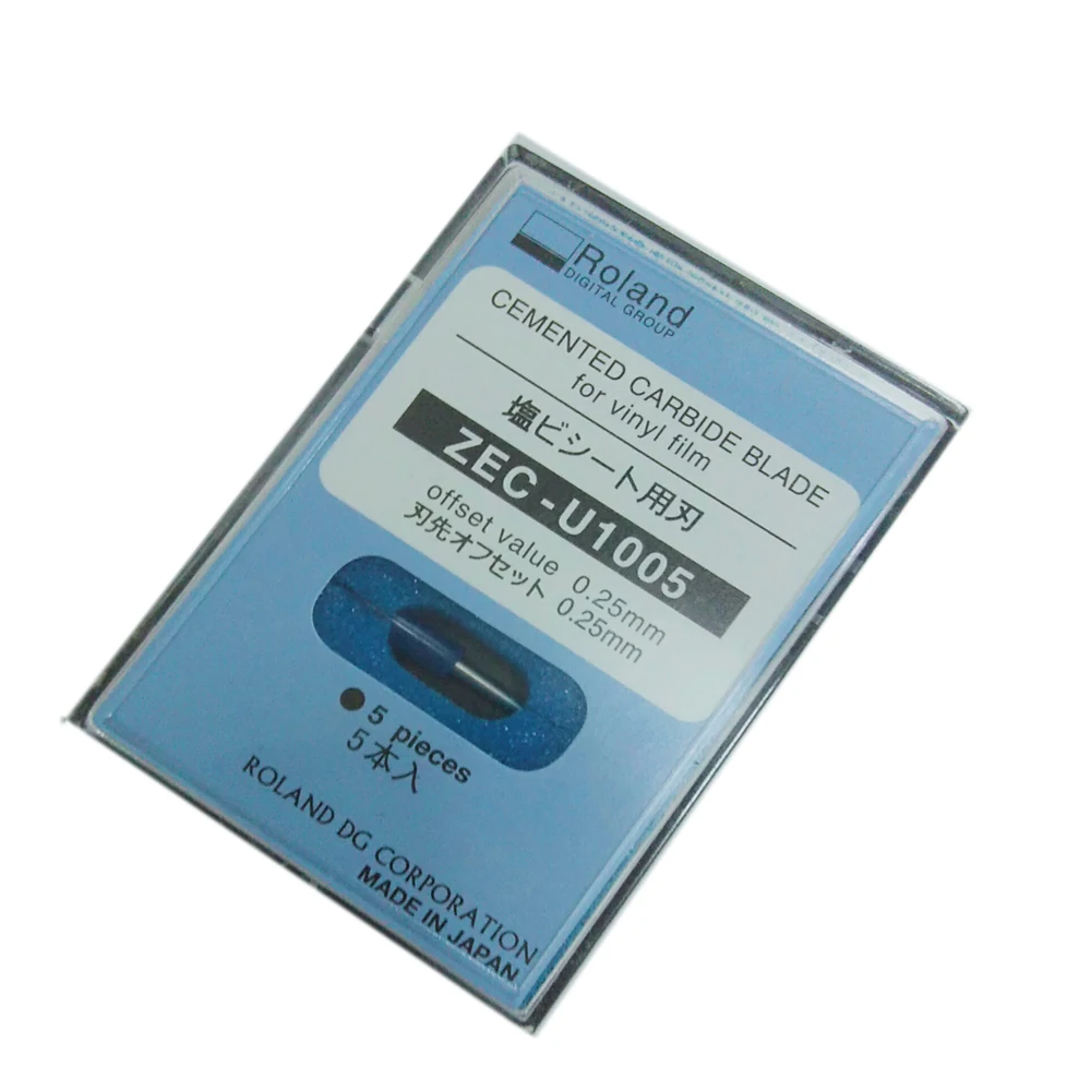 Cuchilla de cuchillo cortador Roland de 45 grados, hoja de carburo cementado ZEC-U1005 para Roland XC-540 SP-300V VP-540 VS-640 BN-20 LEJ-640 - imagen 2