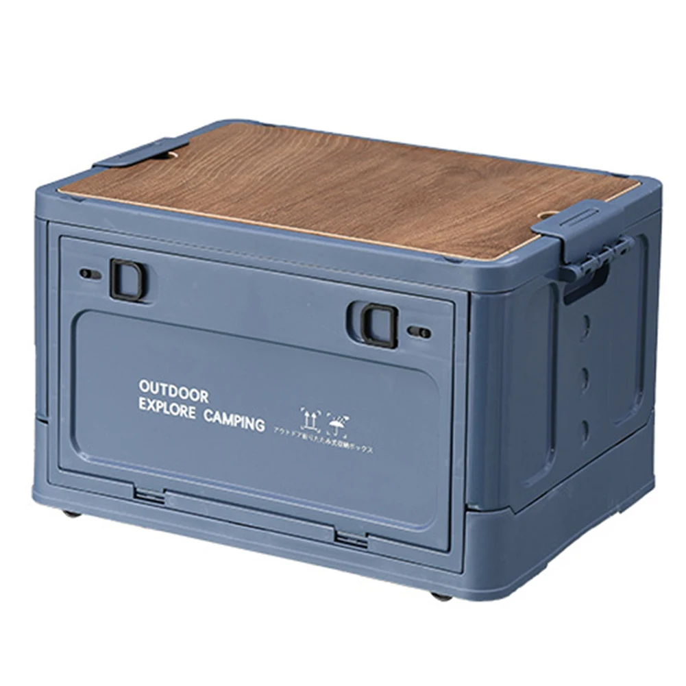 Contenedor de almacenamiento plegable de 30L, contenedor de almacenamiento portátil de gran capacidad, apilable, multifuncional, para el hogar, tienda al aire libre, artículos de acampada - imagen 3