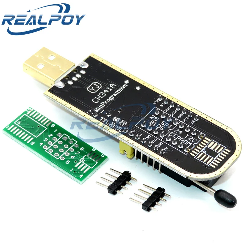 Módulo programador USB CH341A 24 25 Series EEPROM Flash BIOS + Clip de prueba SOIC8 SOP8 para EEPROM 93CXX / 25CXX / 24CXX KIT de bricolaje - imagen 3