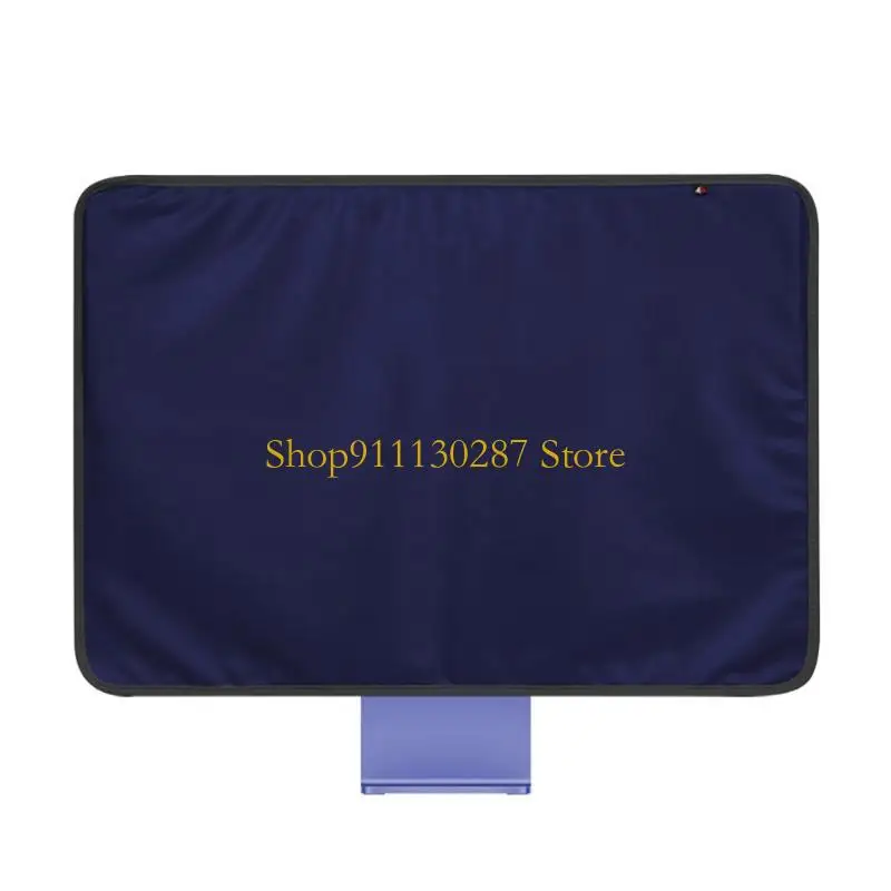 J1HC para pantalla PC 24 pulgadas, cubierta protectora antipolvo para funda, bolsillos traseros PU, todo incluido - imagen 2